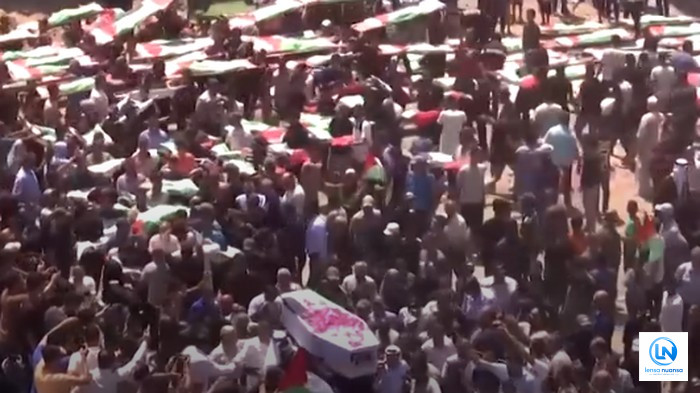 Ribuan Warga Palestina Gelar Salat Jenazah dan Pemakaman Massal 112 Korban dari Reruntuhan di Sabra, Gaza