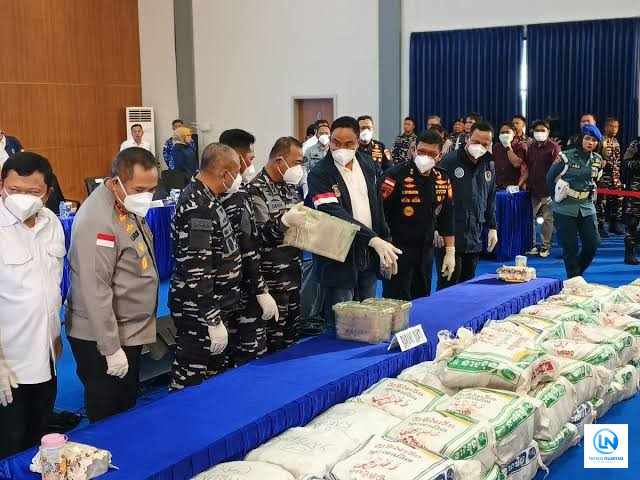 TNI AL Gagalkan Penyelundupan 1,3 Ton Ketamin Senilai Rp2,6 Triliun di Perairan Bintan