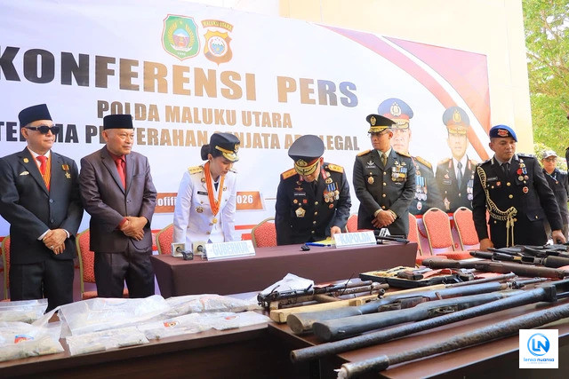 16 Senjata Api Ilegal Diserahkan Sukarela ke Polisi di Maluku Utara, Sisa Konflik Masa Lalu