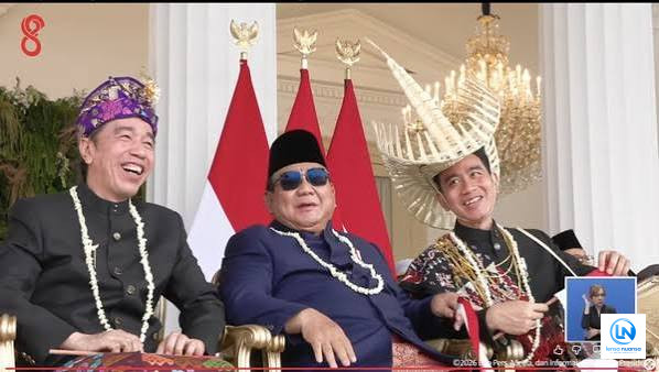 Prabowo Duduk di Antara Jokowi dan Gibran di HUT RI, Istana: Penataan Kursi Situasional