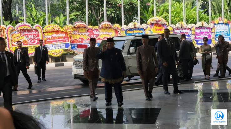 Prabowo Jadi Saksi Akad Nikah Kasespri Rizky Irmansyah dan Chika Yenalovi di JCC