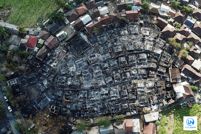 Desa Adat Sade Lombok Tengah Dilanda Kebakaran, 150 Rumah Hangus dan 300 Warga Terdampak