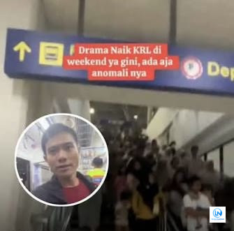 Viral di Stasiun Manggarai, Pria Ditegur Ibu gegara Dianggap Salah Jalur di Tangga KRL