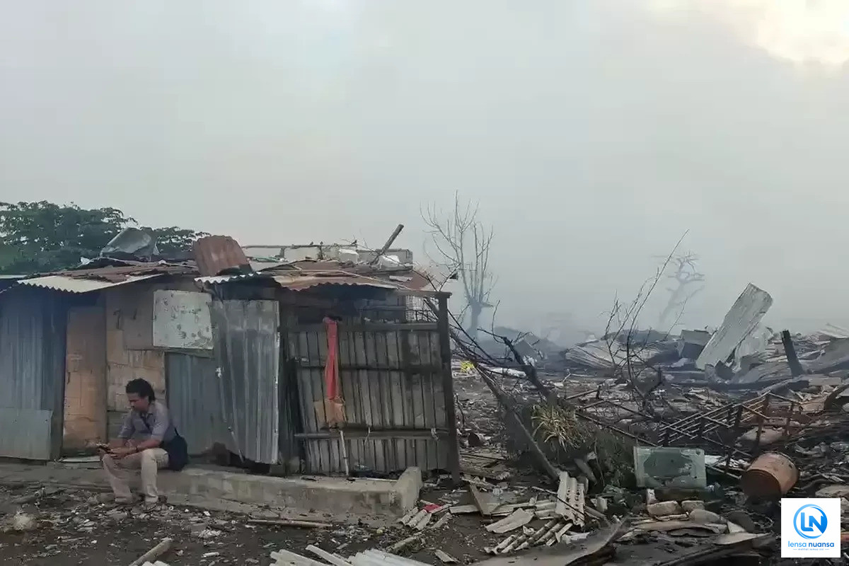 Kebakaran Hebat di Jalan Nakula Denpasar Diduga Dipicu Tabung Gas Bocor