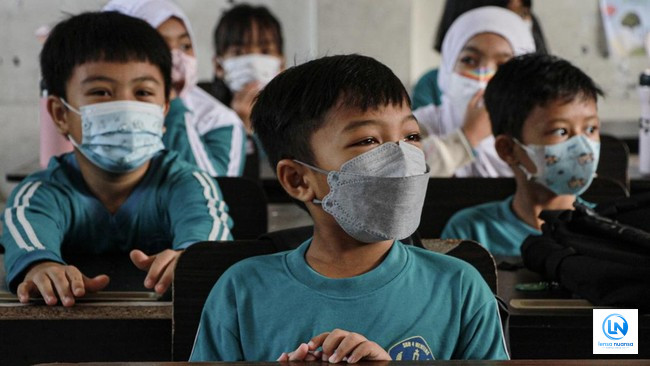Sekolah di Tangerang Tetap Gelar Pembelajaran Tatap Muka Imbas Abu Vulkanik Anak Krakatau